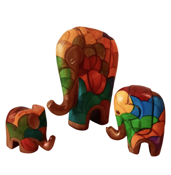 Elefante grande madera Mopa Mopa - Imagen 2