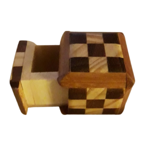Joyero  en cubo madera