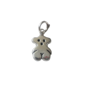 Dije plata diseño osito