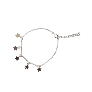Pulsera plata lluvia de estrellas