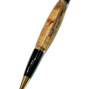 Lapicero de oro y madera
