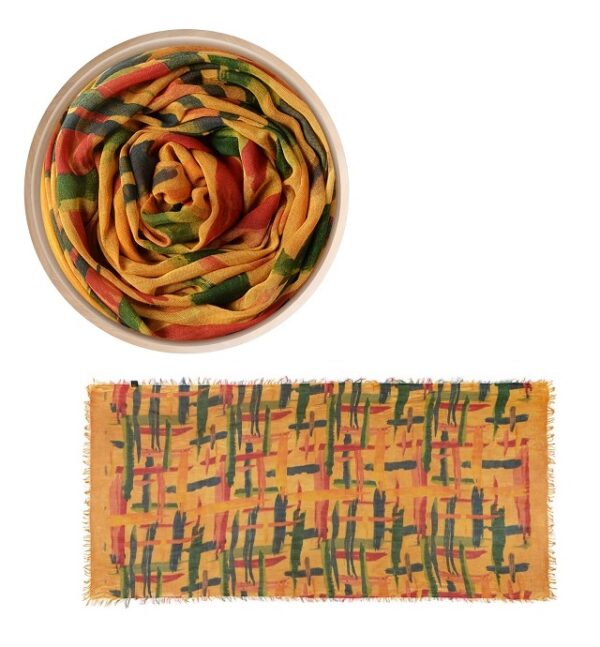 Pañuelo en bamboo mostaza