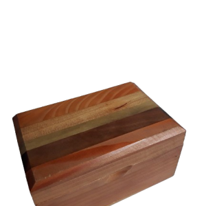 Caja madera multiuso dos divisiones