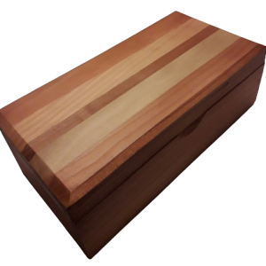 Caja de madera multiuso listones