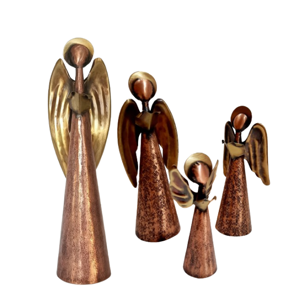 Angelito cobre bronce chico - Imagen 2