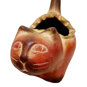 Gato macetero cerámica