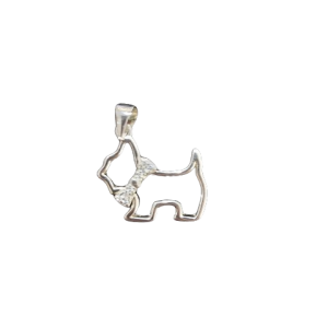 Dije plata perro circon