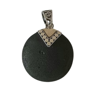 Dije plata piedra volcánica