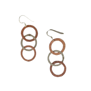 Aros de cobre y plata