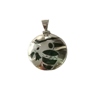 Dije en plata y piedras andinas