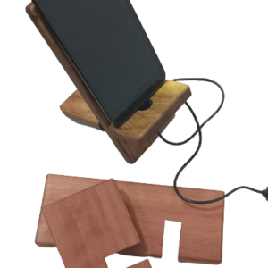 Porta celular madera