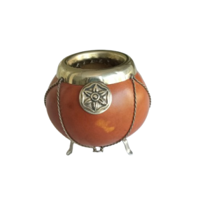 Mate de calabaza y alpaca