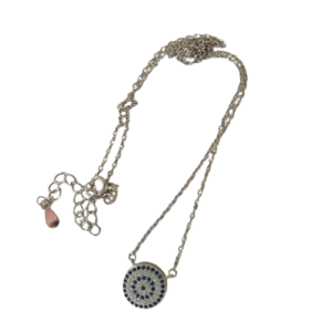 Cadena de plata con ojo turco