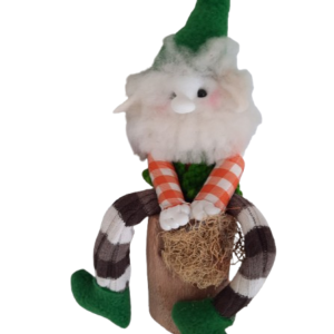Duende en tela tejido y madera