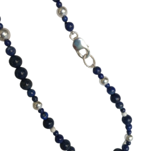 Collar de lapislazuli y plata de ley